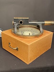 Vintage World War Ii 1 U S Navy Telescopic Alidade Mark Ii And Compass