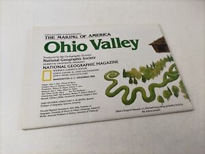 Vintage 1985 National Geographic Map Of Ohio Valley With Historical Notes