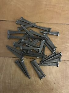 Vintage Square Cut Nails Lot Of 36 Square Cut Approx 1 5 Inch Nails Good Shape