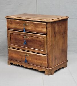 Antique Mid 1800s Swedish Or Danish Pine Chest Of Drawers Dresser