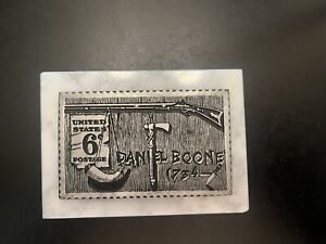 One Of A Kind 1734 Daniel Boone Stamp Press For 6 Stamps 
