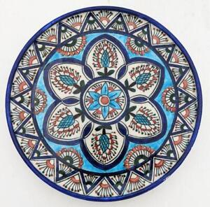 Aohnai Greek Iznik Kutahya Style Pottery Dish 20th Century