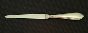 Vintage Frank M Whiting Co Letter Opener Sterling Silver Stainless Steel