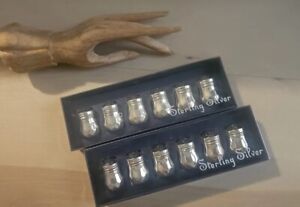 Lord Sterling Silver Salt And Pepper Shaker Set Of 12 925 Nos In Box