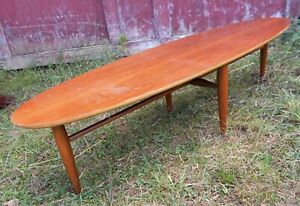 Mid Century Modern Surfboard Coffee Table Shipping Available
