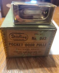 10 Vintage Sterling Door Pulls No 883 Polished Brass 3 For 1 3 8 To 1 3 4 