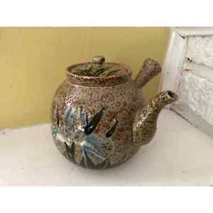 Japanese Kyusu Ceremonial Tea Pot Teapot Matcha Ceremony Speckled Ceramic