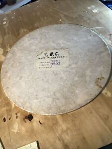 Weiman Calais Marble Top Drum Accent Table Cherry Top Only Vintage From 1960