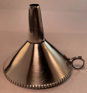 Simmons Sterling Silver Wine Funnel Barware