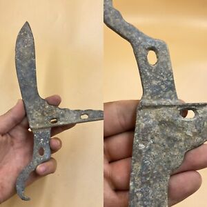 Unique Ancient Luristan Bronze Dagger With Spectacular Patina