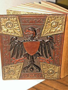 New Antique Moritz Madler German Reichsadler Address Book Leather Embossed