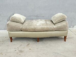 Fabulous Upholstered Donghia Bench Fainting Couch Daybed