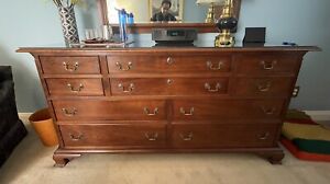 Stickley Solid Cherry Chippendale Dresser 70 Long