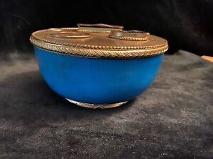Antique French 19thc Sevres Porcelain Gilt Bronze Mounted Inkwell