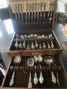 Vintage Silverware Set 12 Place Settings And Serving 