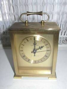 Vintage German Hamilton Solid Brass Carriage Clock