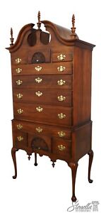 62341ec Statton Private Collection Cherry Highboy Chest Of Drawers
