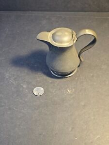Early Pewter Syrup 5 X 5 Great Shape And Form Primitive With Great Character