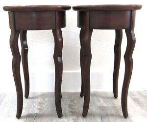 Pair Of Baker Furniture Manning Road Mahogany Side Tables Drink Tables