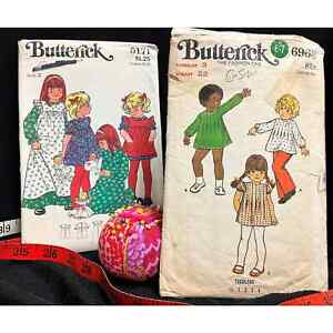 Sweet Butterick Children S Patterns 5171 Dress S And Pinafore 70 S 6968 Toddlers