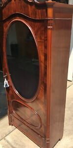 Antique Louis Philippe French Mahogany Armoire 