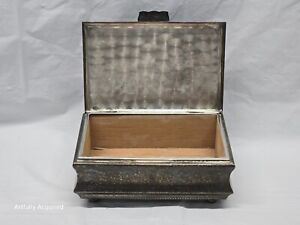 Silverplate Antique Box Cedar Lined