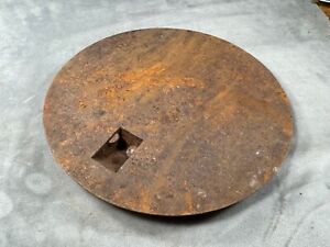 Antique Wood Cook Stove Iron Plate Lid 8 1 2 Dia Replacement Part Restore Pc