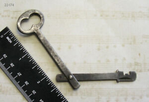 Rare 1800 S Genuine Antique Folding Skeleton Key More Odd Old Keys Lots Here 