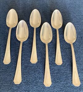 Wallace Silver Princess Mary Sterling 1922 Set Of 6 Five O Clock Teaspoons
