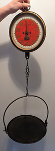 John Chatillon Sons New York 20 Lb Capacity Scale Serial 33 H Hanging Antique