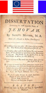 1760 Antique The Name Of Jehovah Samuel Mather Holy Bible Witnesses Cotton Jesus