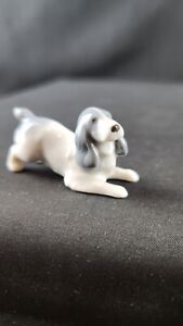 Porcelain Antique Xssmall Dog Beagle Brand Metzler Ortloff Mo Crowned Xs