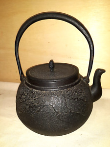 Large Antique Japanese Iron Teapot