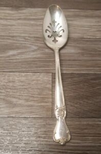 Old Company Plate Signature Rose Serving Spoon Monogram S