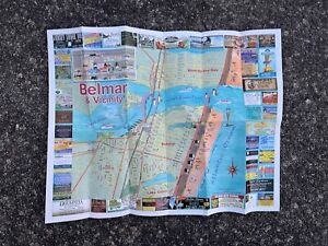 Belmar Nj Map And Vicinity 2012 24 X 19 Local Businesses Rare Map 