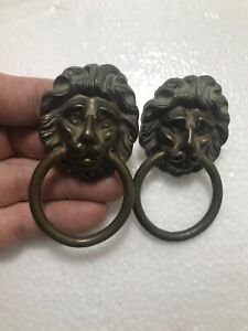 Rare Georgian Empire Lion Drop Pulls Beautiful Bronze Color Make An Offer Each