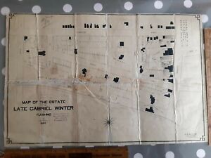 1884 Gabriel Winter Flushing Queens Long Island Nyc Lirr 13x20 Real Map Estate