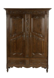 Vintage Solid Wood Wardrobe French Louis Xv Style Solid Wood Farmhouse