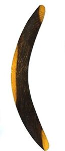 Vintage Aboriginal Decorated Hunting Boomerang Mulga Wood Australia 18 5 Long