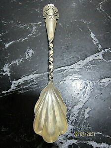 Whiting Sterling Silver Sugar Spoon 26 Peony Flower 1885