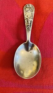Watson Sterling Silver Figural Cupid Baby Spoon 3 7 8 