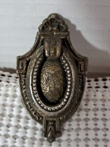 Antique Victorian Cast Brass Drop Ring Drawer Pulls Single Hole 2 3 8 X 1 5 16 