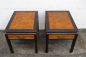 Century Hollywood Regency Chin Hua Nightstands Side Bedside Tables A Pair 5340