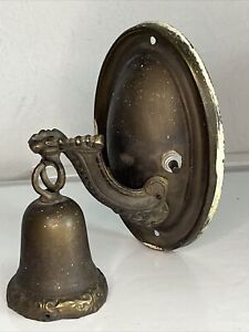 1920 30s Art Deco Cast Metal Wall Sconce Hanging Socket Not Working Ornate 6 5