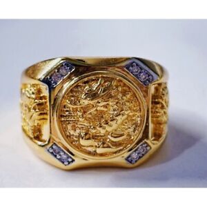 Ring Dragon Gold Micron 24k Men Women Size Us 9 Jewelry Naga Thai Buddha Amulet
