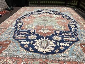 Beatiful Heriz Rug 9 9 By 12 6 Hand Knotted