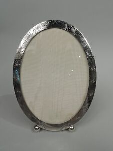 Shreve Frame Picture Photo Antique Edwardian Oval American Sterling Silver