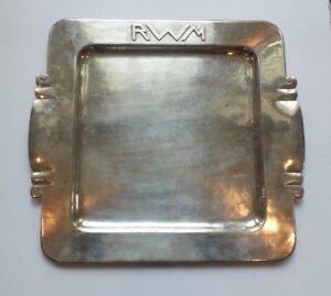 Classic Dirk Van Erp Silver Plate Arts Crafts Tray Signed C 1908 1929