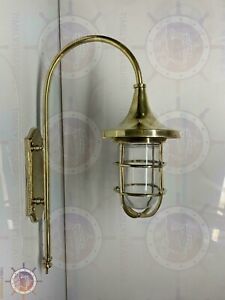 Vintage Maritime Antique Marine Solid Brass Wall Mount Sconce Light Lot Of 2