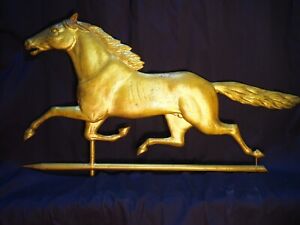 Beautiful 19th Century Cushing White Horse Weathervane Excellent 